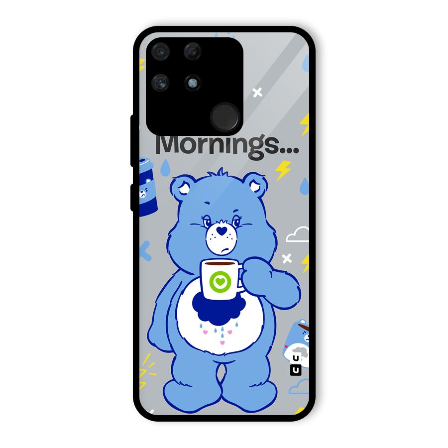Morning Bear Glass Back Case for Realme Narzo 50A