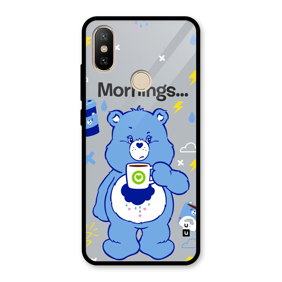 Morning Bear Glass Back Case for Redmi A2