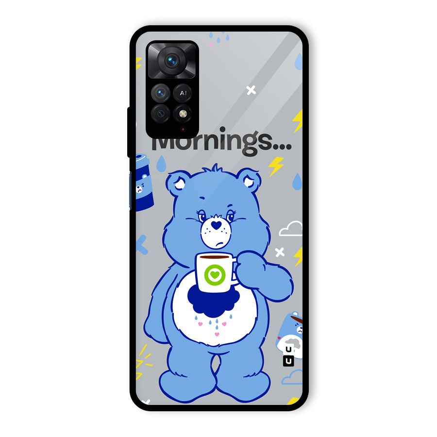 Morning Bear Glass Back Case for Redmi Note 11 Pro