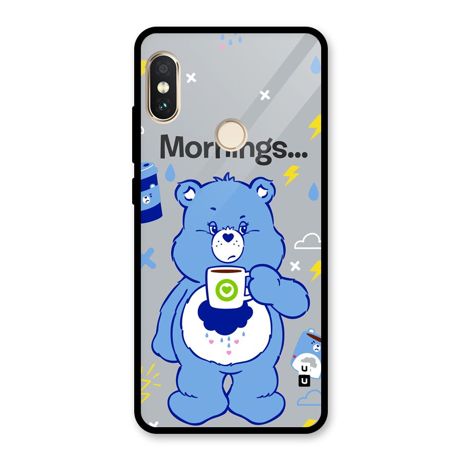 Morning Bear Glass Back Case for Redmi Note 5 Pro