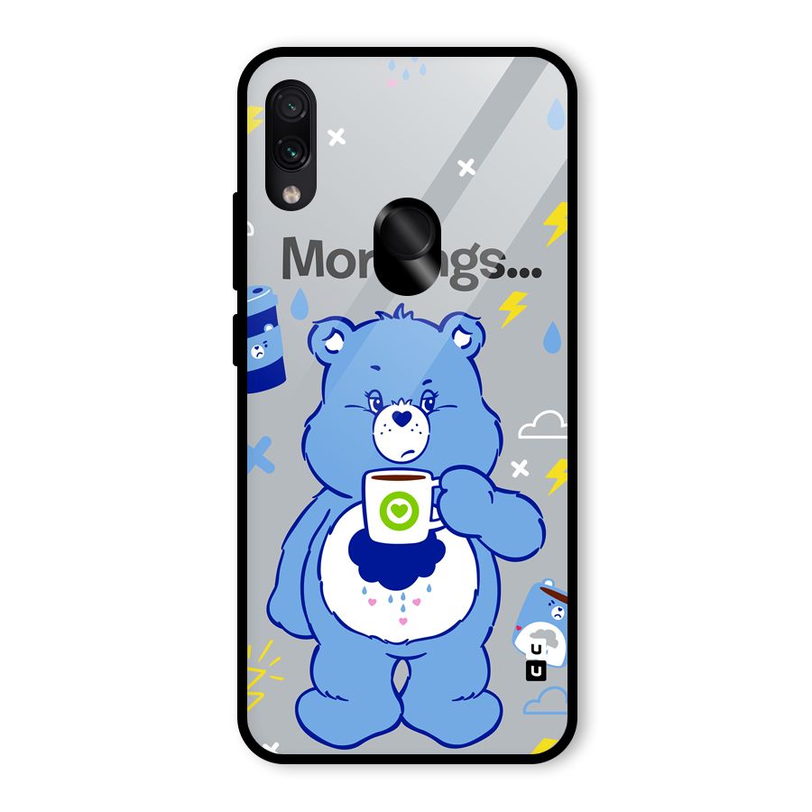 Morning Bear Glass Back Case for Redmi Note 7