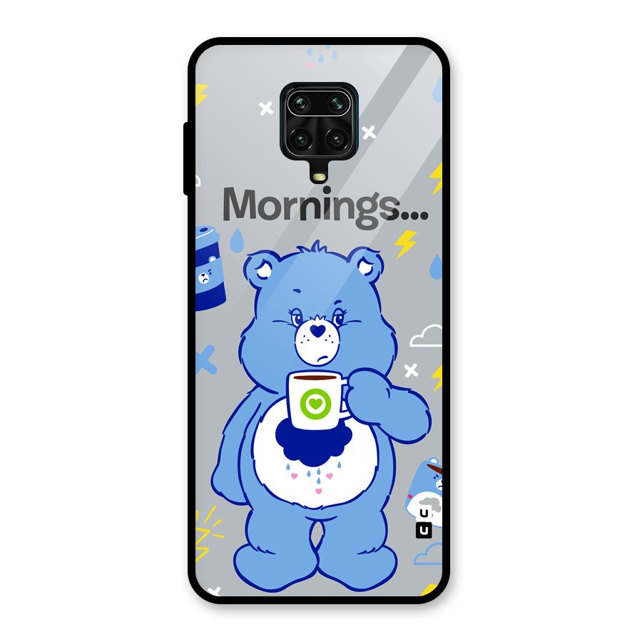 Morning Bear Glass Back Case for Redmi Note 9 Pro