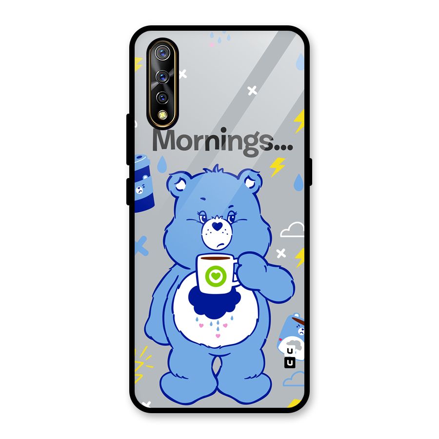 Morning Bear Glass Back Case for Vivo S1