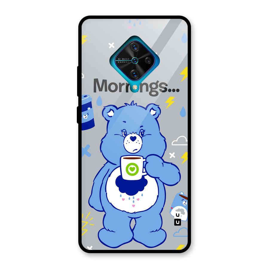 Morning Bear Glass Back Case for Vivo S1 Pro