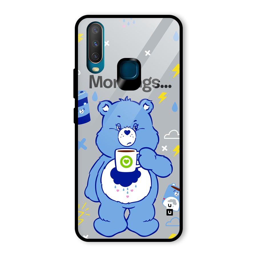 Morning Bear Glass Back Case for Vivo U10