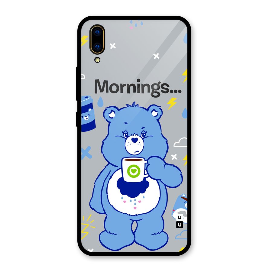 Morning Bear Glass Back Case for Vivo V11 Pro