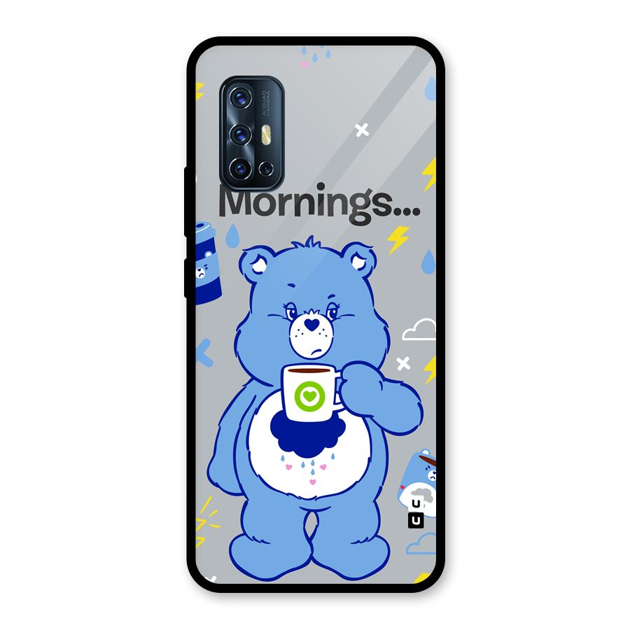 Morning Bear Glass Back Case for Vivo V17