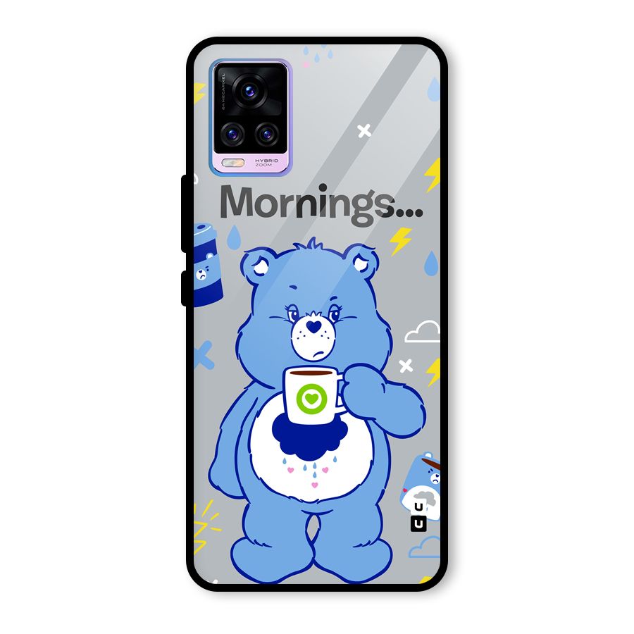 Morning Bear Glass Back Case for Vivo V20 Pro