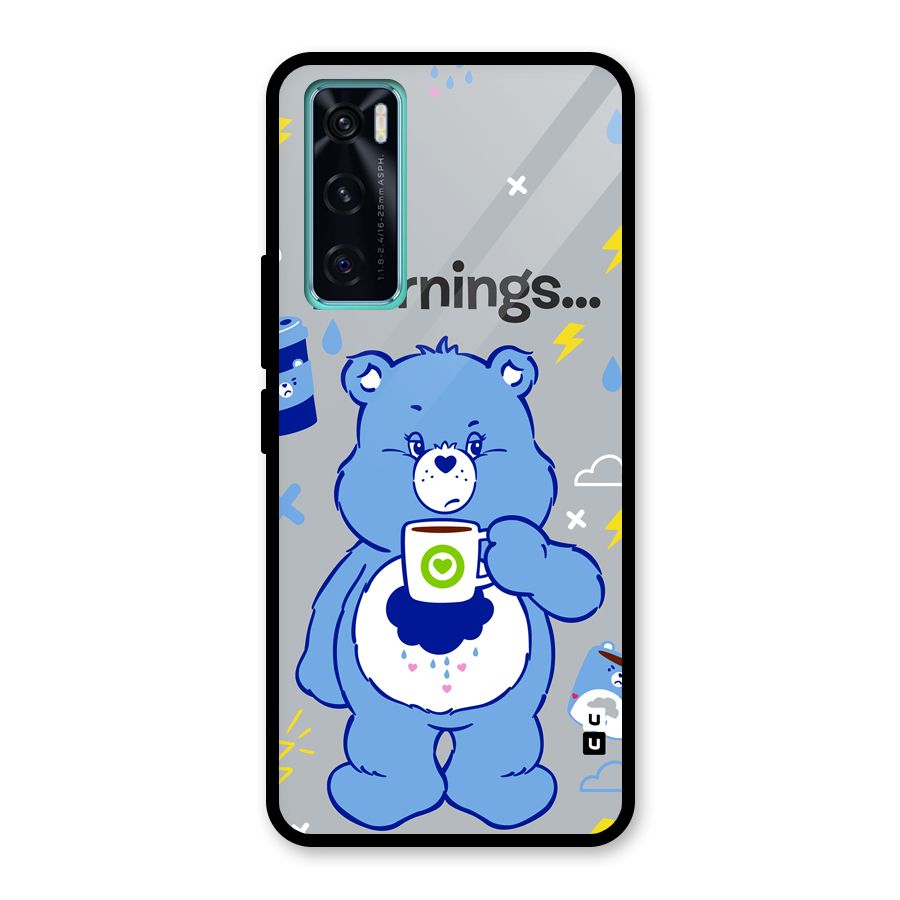 Morning Bear Glass Back Case for Vivo V20 SE