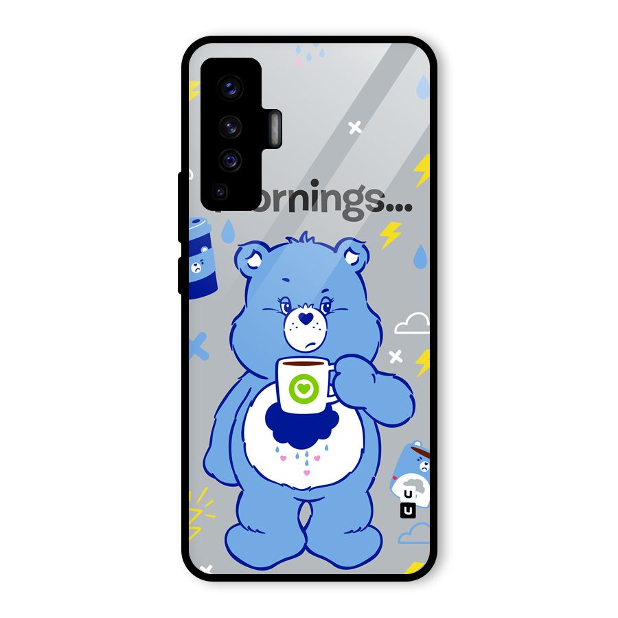 Morning Bear Glass Back Case for Vivo X50