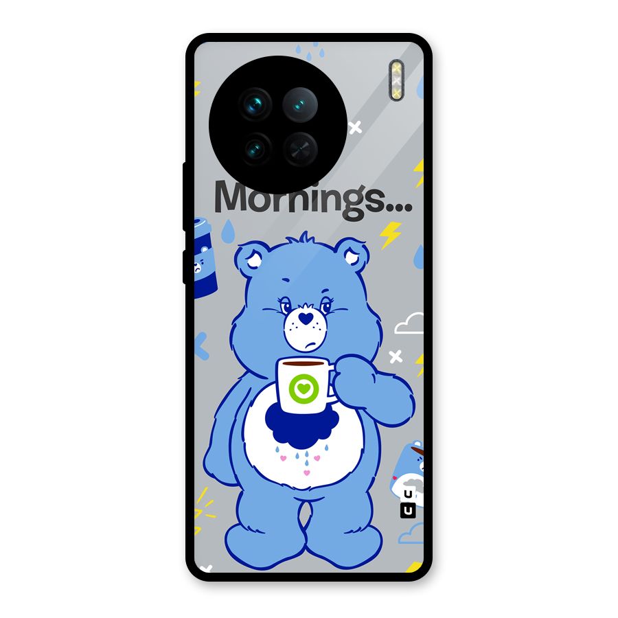 Morning Bear Glass Back Case for Vivo X90