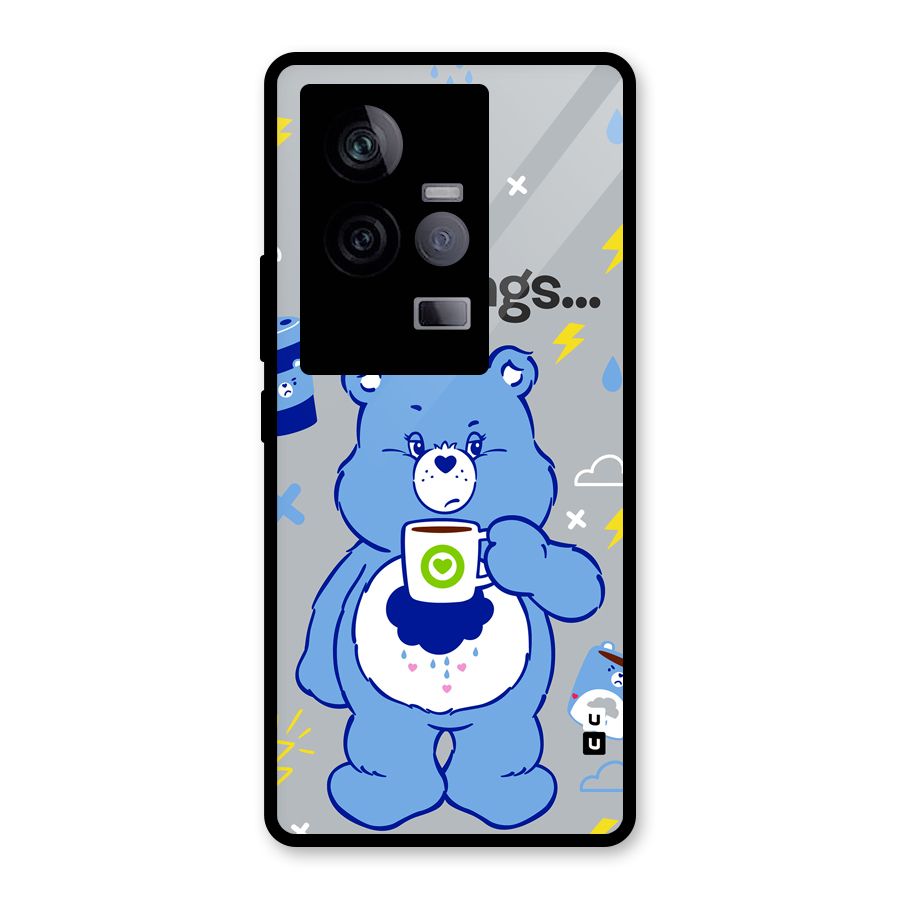Morning Bear Glass Back Case for Vivo iQOO 11 5G
