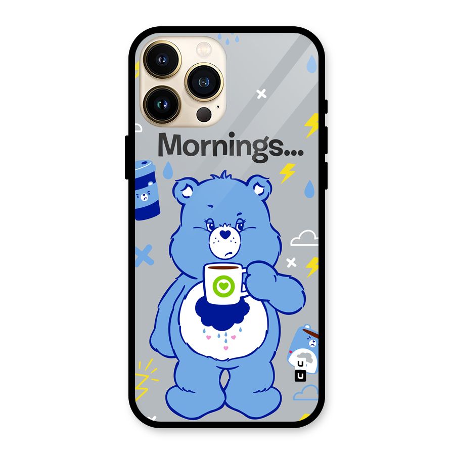 Morning Bear Glass Back Case for iPhone 13 Pro Max