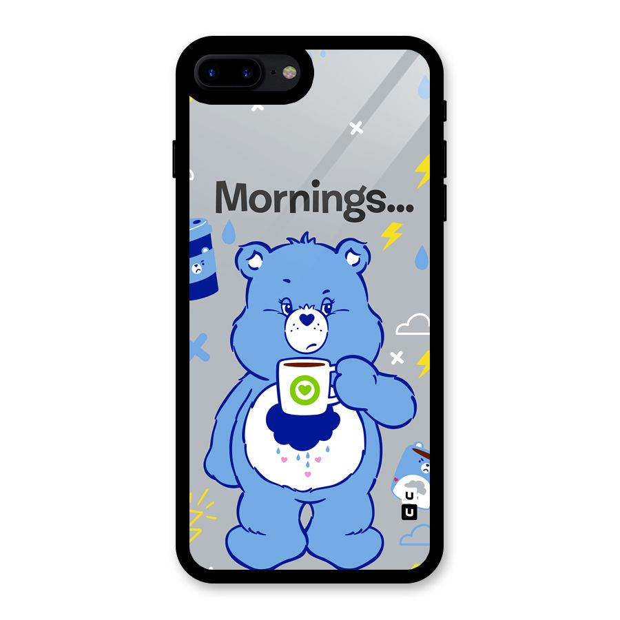 Morning Bear Glass Back Case for iPhone 8 Plus