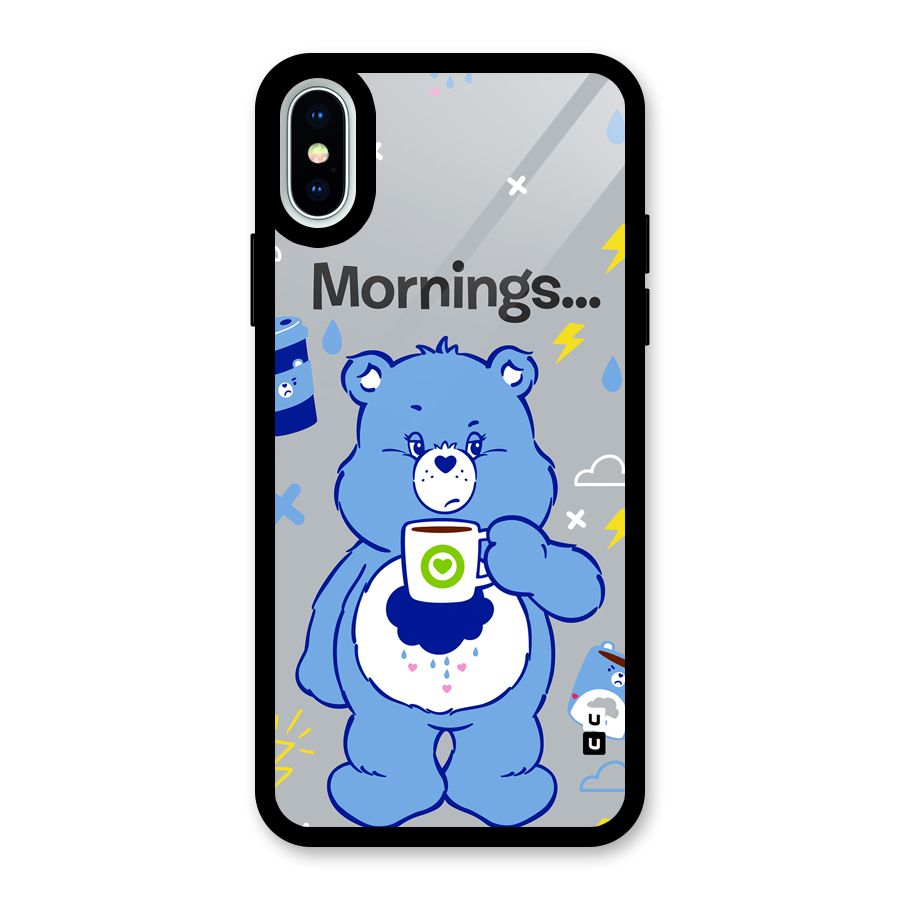 Morning Bear Glass Back Case for iPhone XS