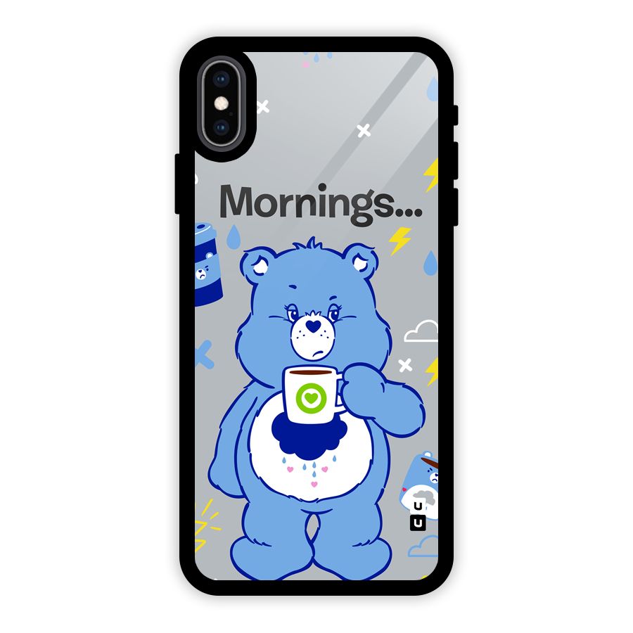 Morning Bear Glass Back Case for iPhone XS Max