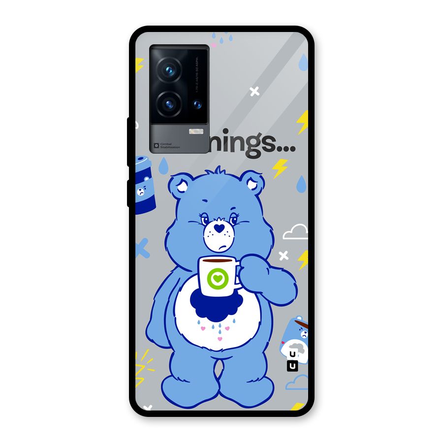Morning Bear Glass Back Case for iQOO 9 5G
