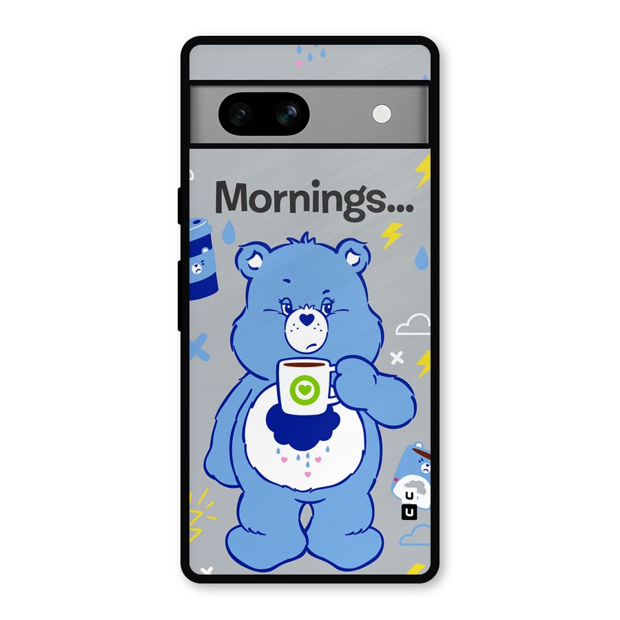 Morning Bear Metal Back Case for Google Pixel 7a