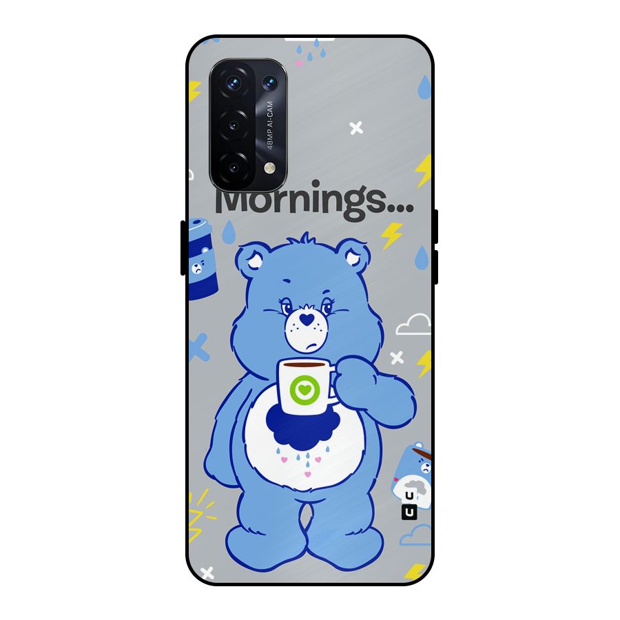 Morning Bear Metal Back Case for Oppo A74 5G