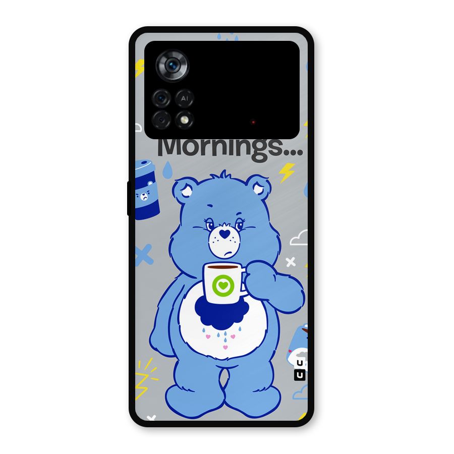 Morning Bear Metal Back Case for Poco X4 Pro 5G