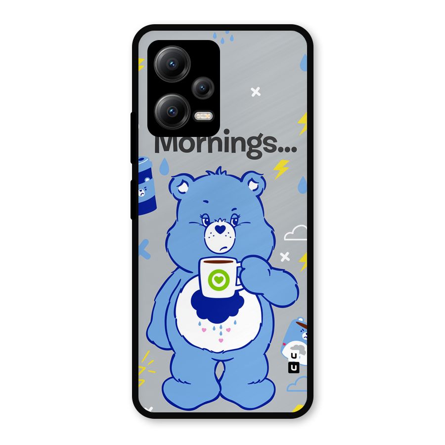 Morning Bear Metal Back Case for Redmi Note 12 5G