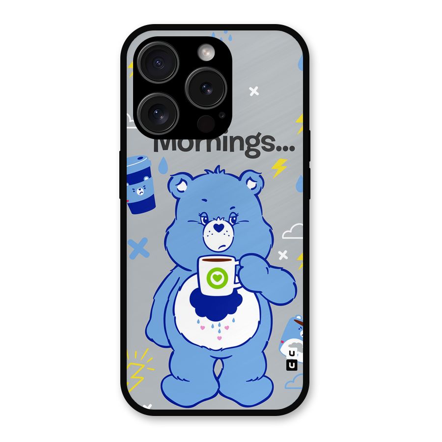 Morning Bear Metal Back Case for iPhone 15 Pro