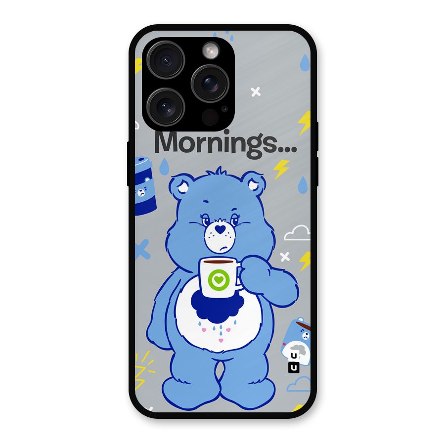 Morning Bear Metal Back Case for iPhone 15 Pro Max