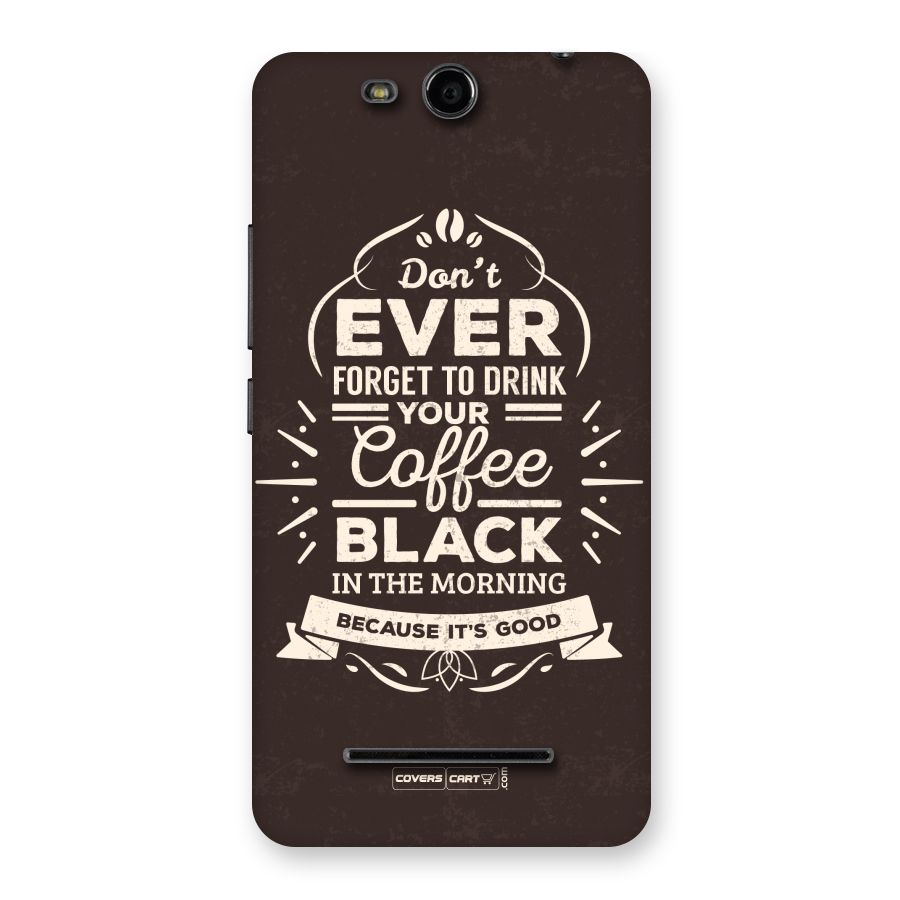 Morning Coffee Love Back Case for Micromax Canvas Juice 3 Q392