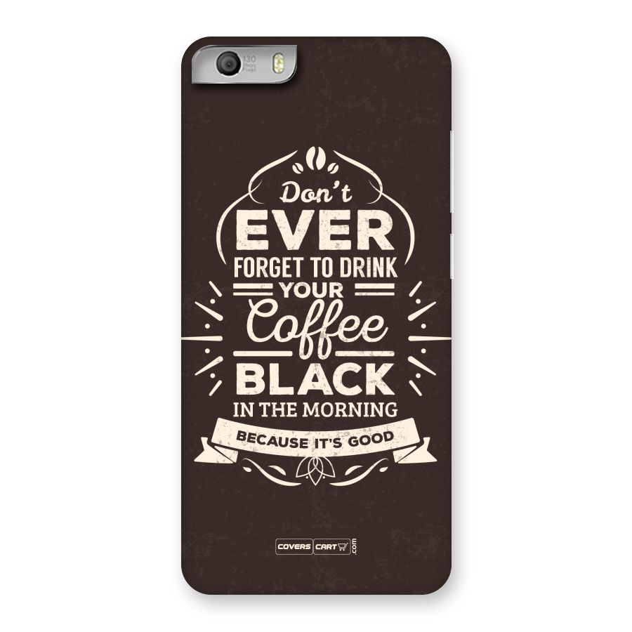 Morning Coffee Love Back Case for Micromax Canvas Knight 2