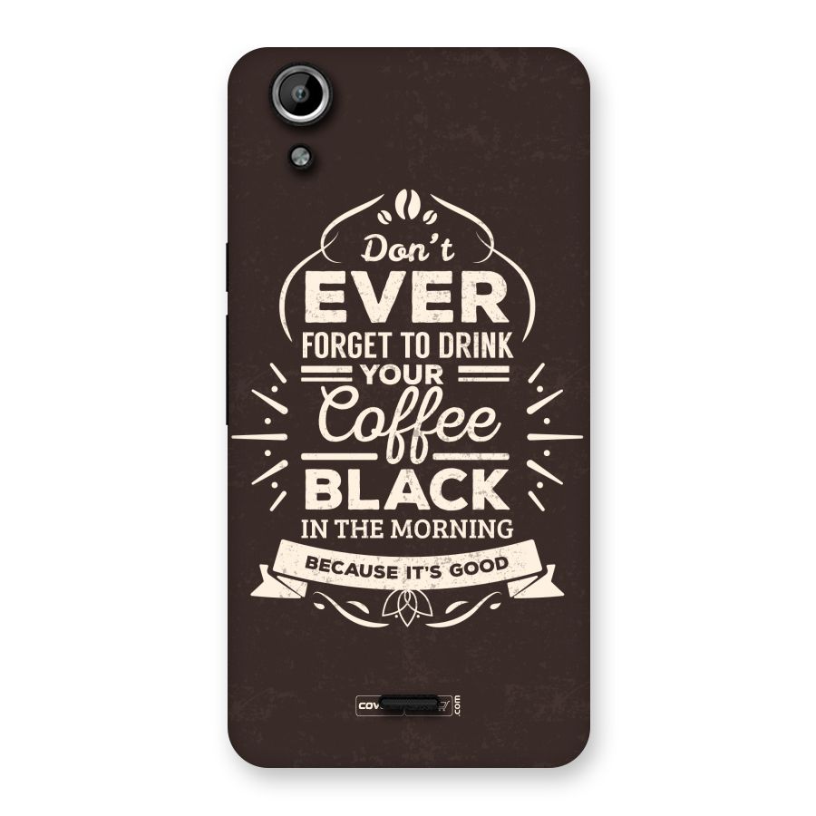 Morning Coffee Love Back Case for Micromax Canvas Selfie Lens Q345