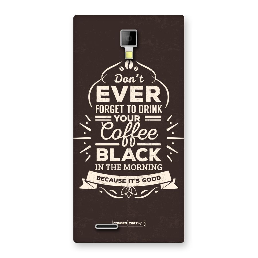 Morning Coffee Love Back Case for Micromax Canvas Xpress A99