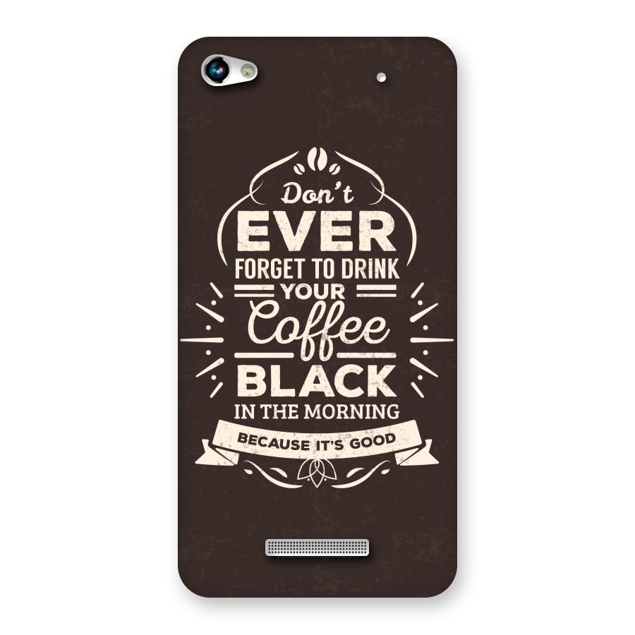 Morning Coffee Love Back Case for Micromax Hue 2