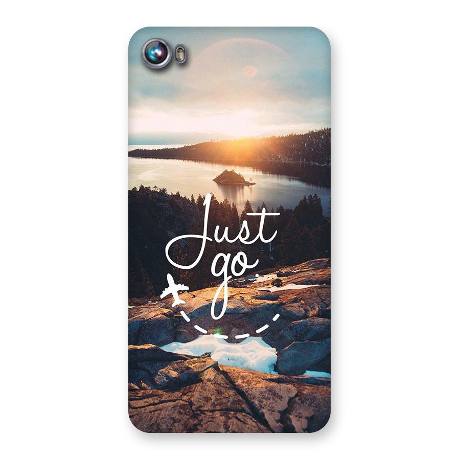 Morning Just Go Back Case for Canvas Fire 4 (A107)