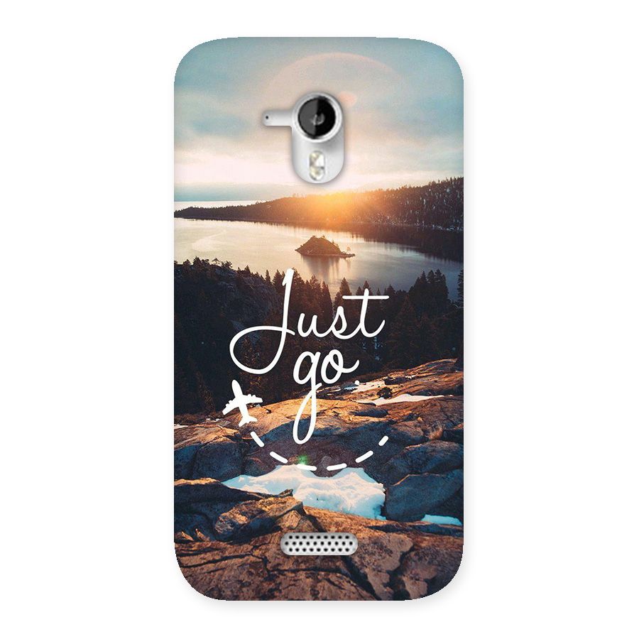 Morning Just Go Back Case for Canvas HD A116