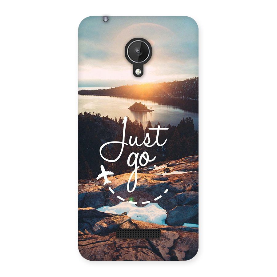 Morning Just Go Back Case for Canvas Spark Q380