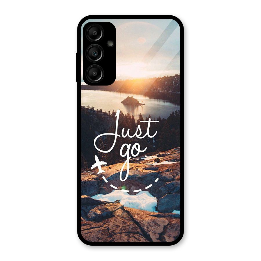 Morning Just Go Glass Back Case for Galaxy A14 5G