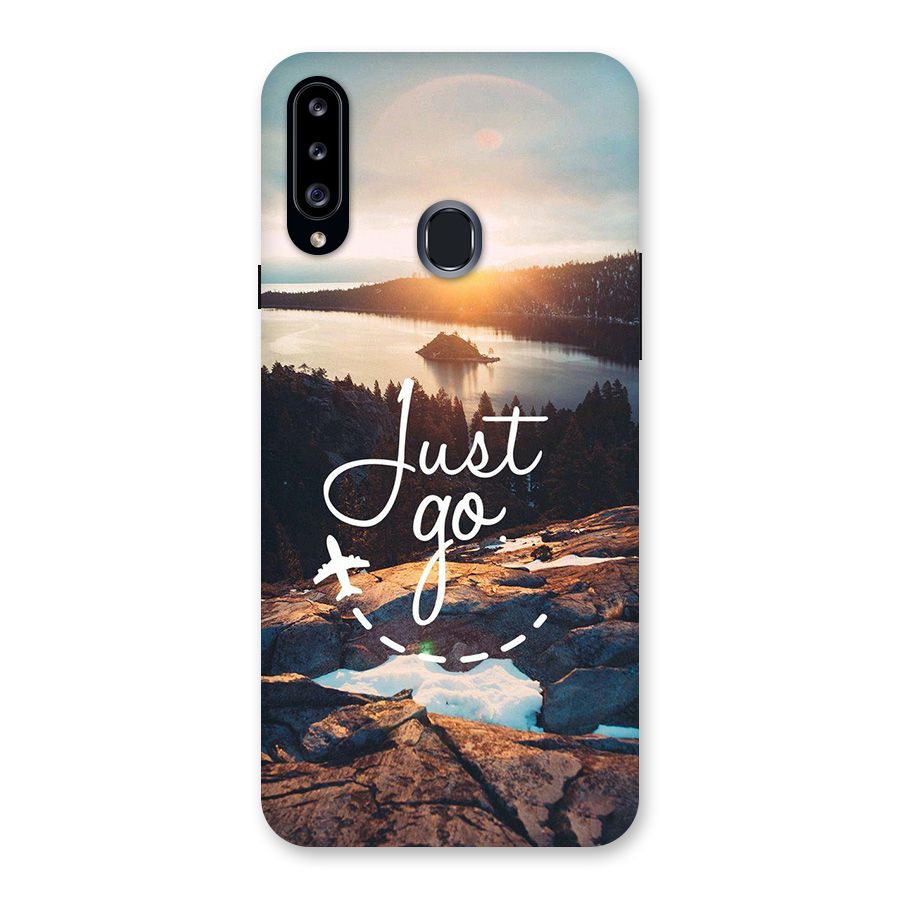 Morning Just Go Back Case for Galaxy A20s