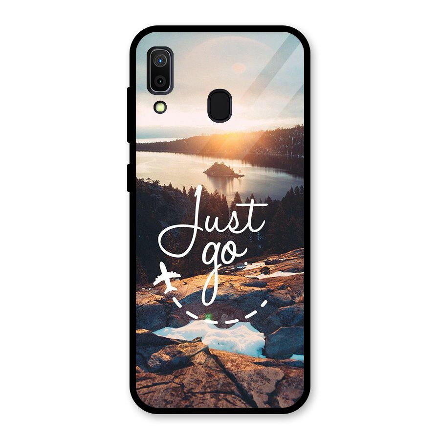 Morning Just Go Glass Back Case for Galaxy A30