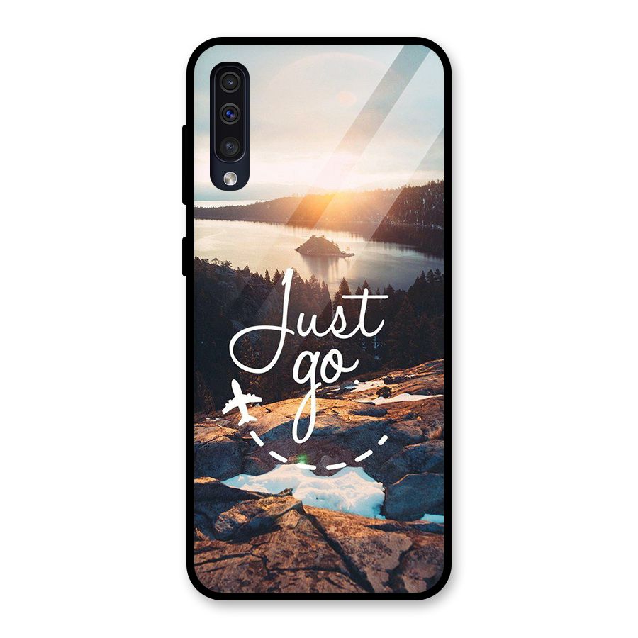Morning Just Go Glass Back Case for Galaxy A30s
