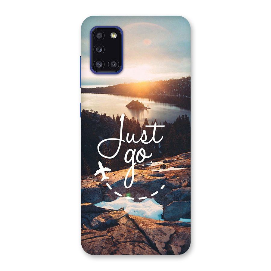 Morning Just Go Back Case for Galaxy A31