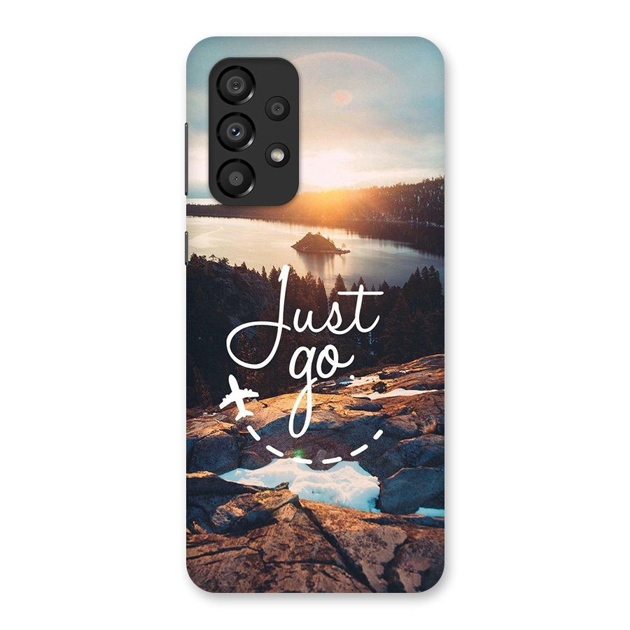 Morning Just Go Glass Back Case for Galaxy A33 5G