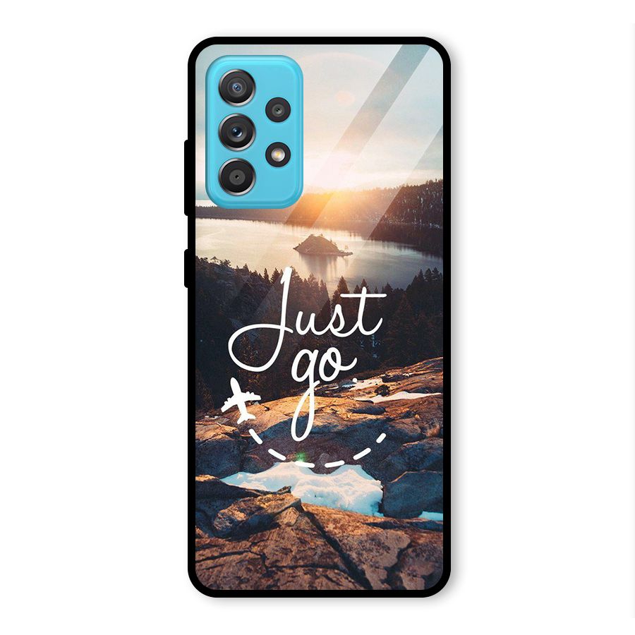 Morning Just Go Glass Back Case for Galaxy A52s 5G