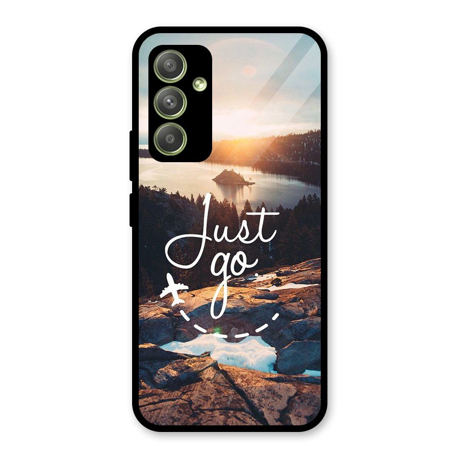 Morning Just Go Glass Back Case for Galaxy A54