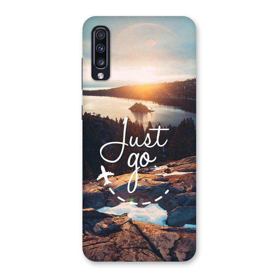 Morning Just Go Back Case for Galaxy A70