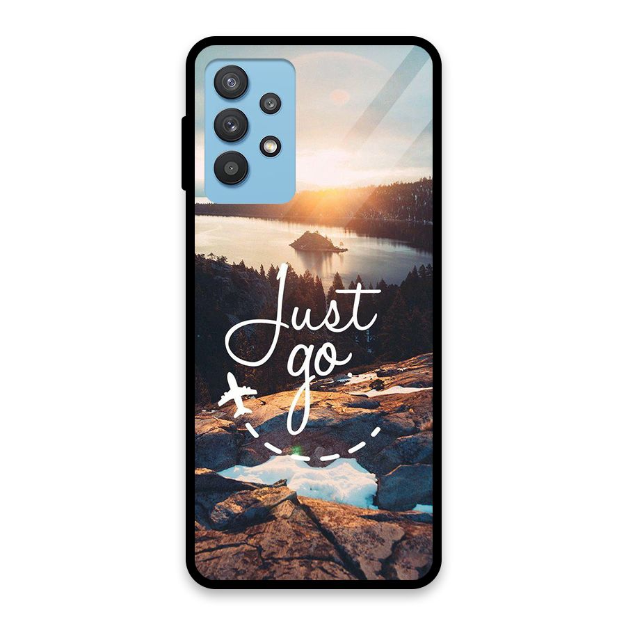Morning Just Go Glass Back Case for Galaxy M32 5G