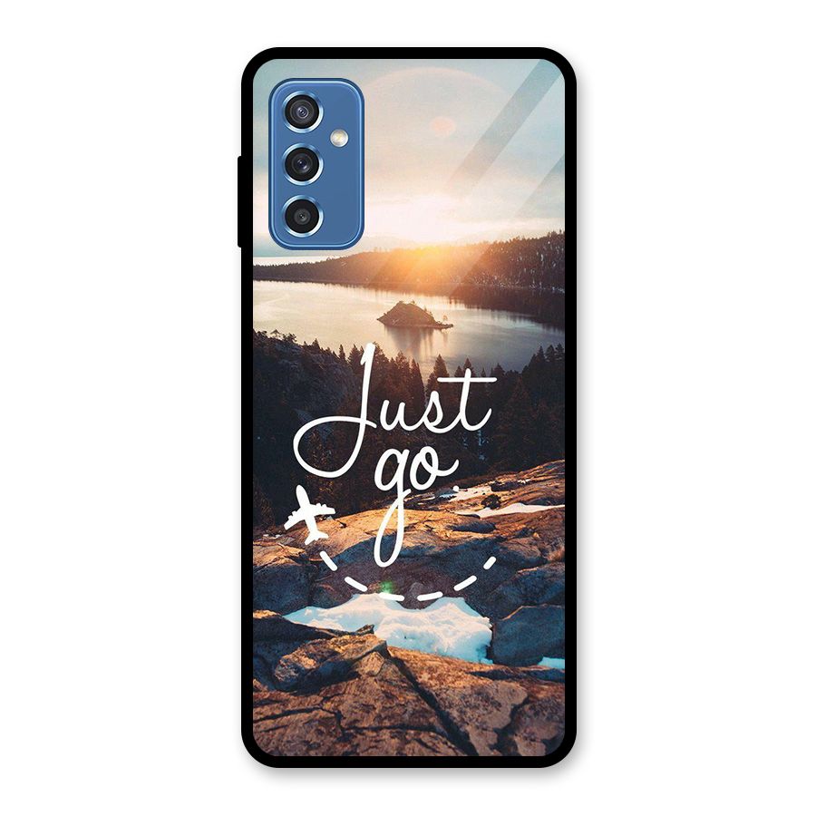 Morning Just Go Glass Back Case for Galaxy M52 5G