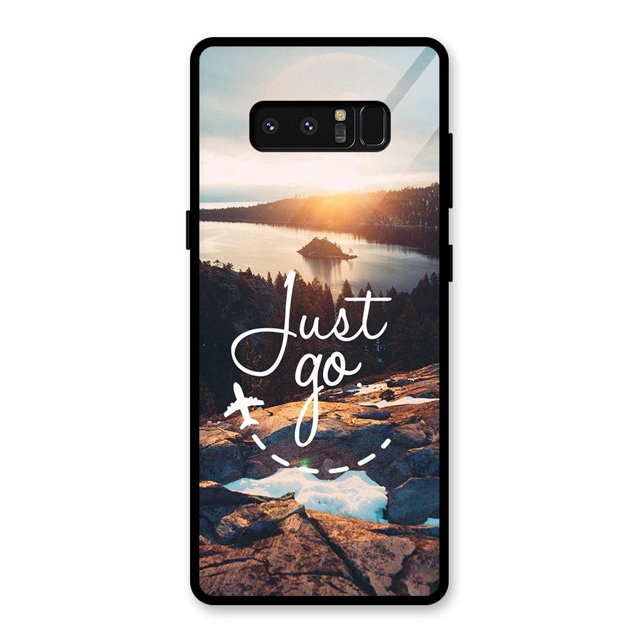 Morning Just Go Glass Back Case for Galaxy Note 8