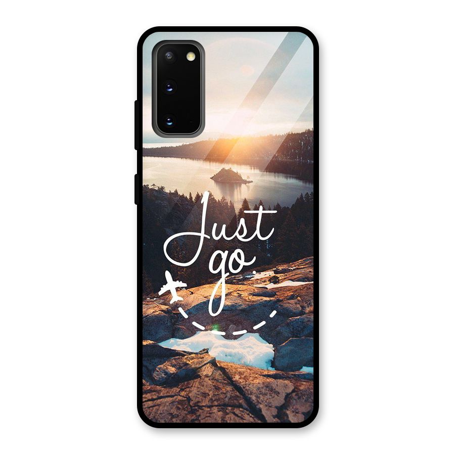 Morning Just Go Glass Back Case for Galaxy S20
