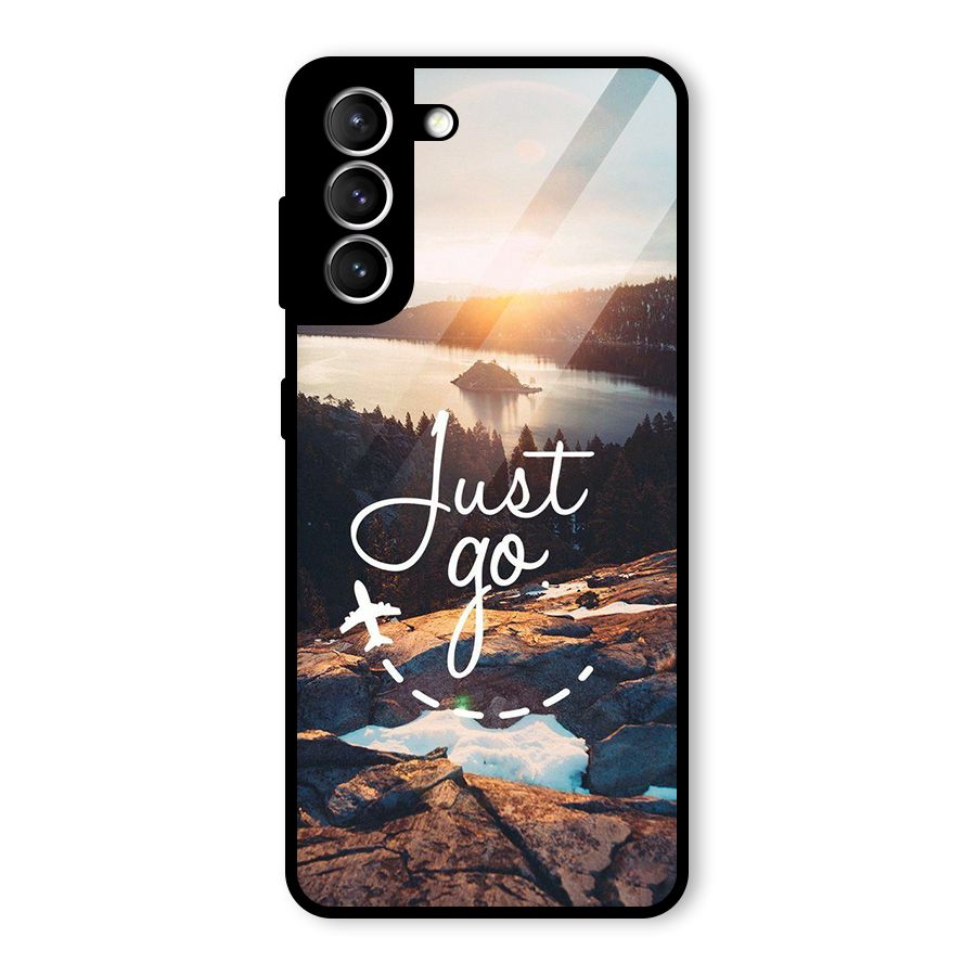 Morning Just Go Glass Back Case for Galaxy S21 5G