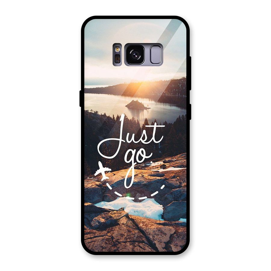 Morning Just Go Glass Back Case for Galaxy S8